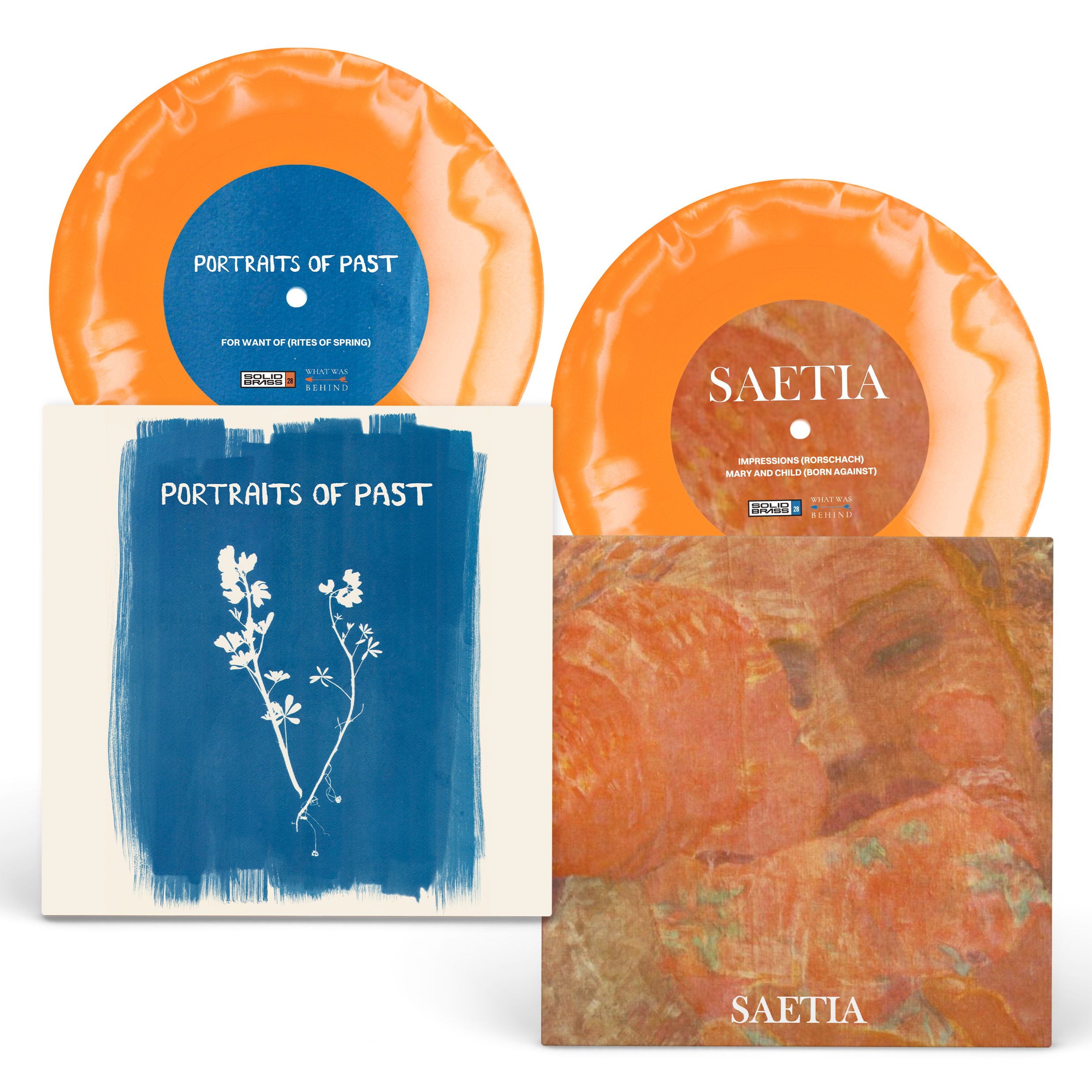 Portraits Of Past / Saetia split 45 (1st Pressing) – Solid Brass